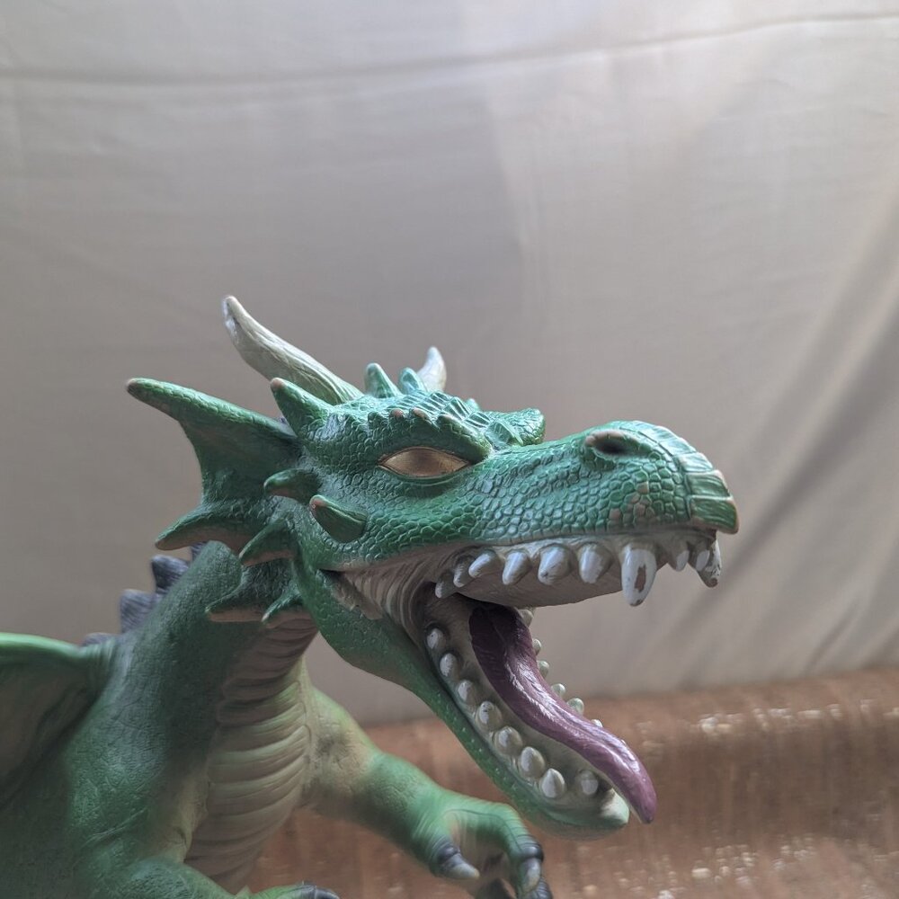 Toys R Us Maidenhead Rubber Green Dragon 2013 Large 22" Long 16" Tall